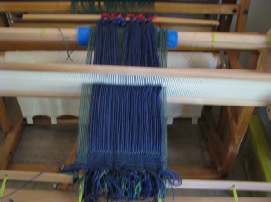 Beginning the weaving